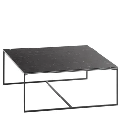 Tavolino da caffè quadrato Fillo in marmo nero Marquina