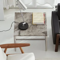 Tavolino da caffè quadrato Origo in marmo Camouflage beige