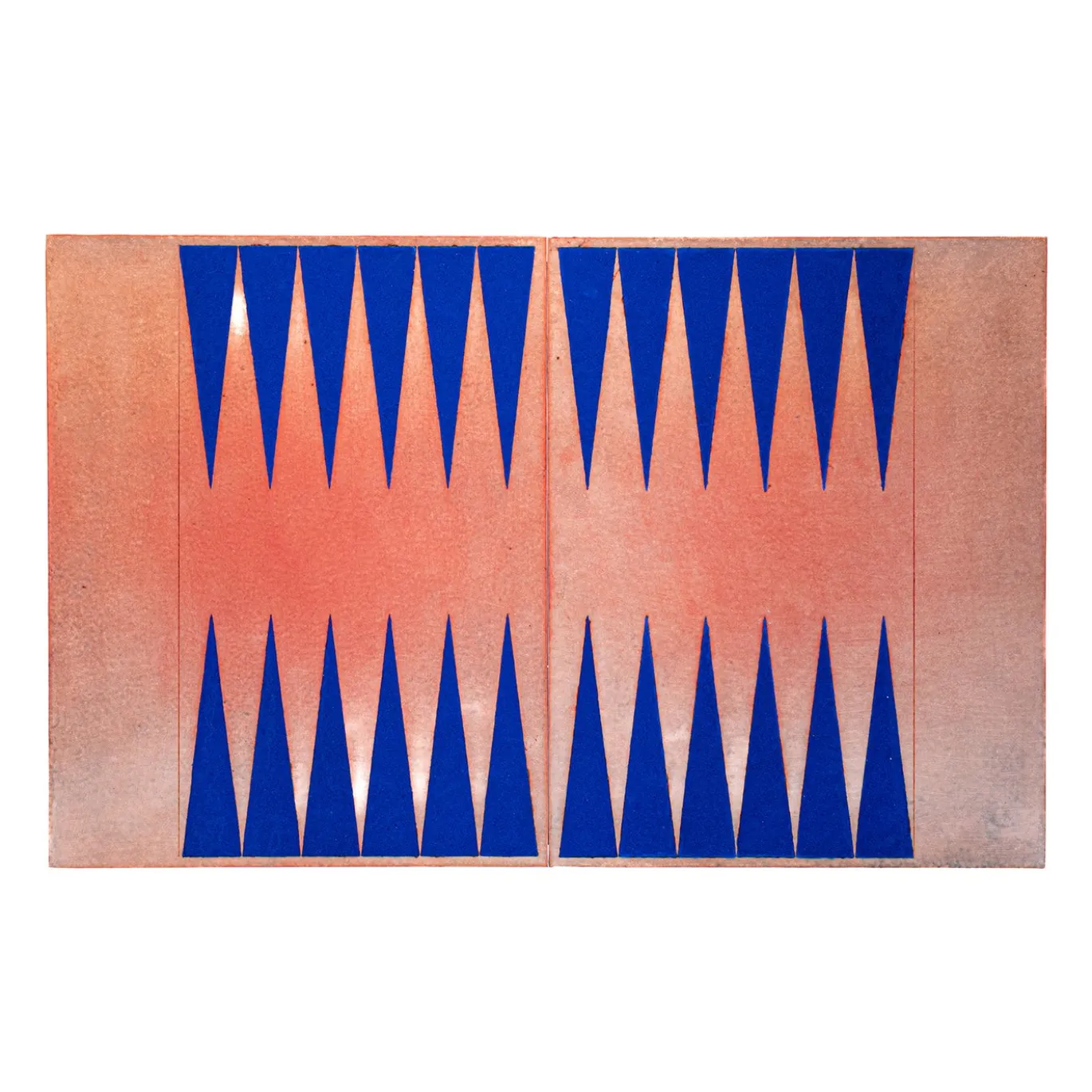 Tavolino da caffè rettangolare Across Backgammon in rame blu