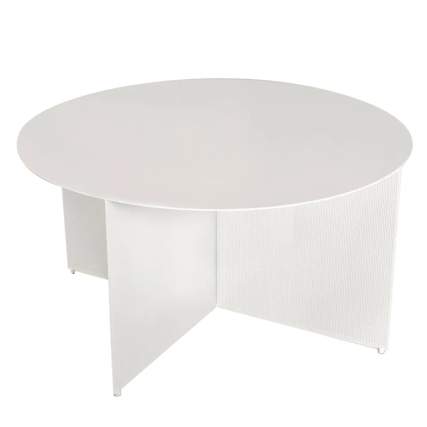 Tavolino da caffè rotondo bianco Sezioni