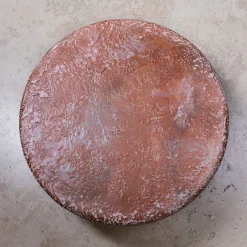 Tavolino da caffè rotondo Clay I_L con sfumature rosa
