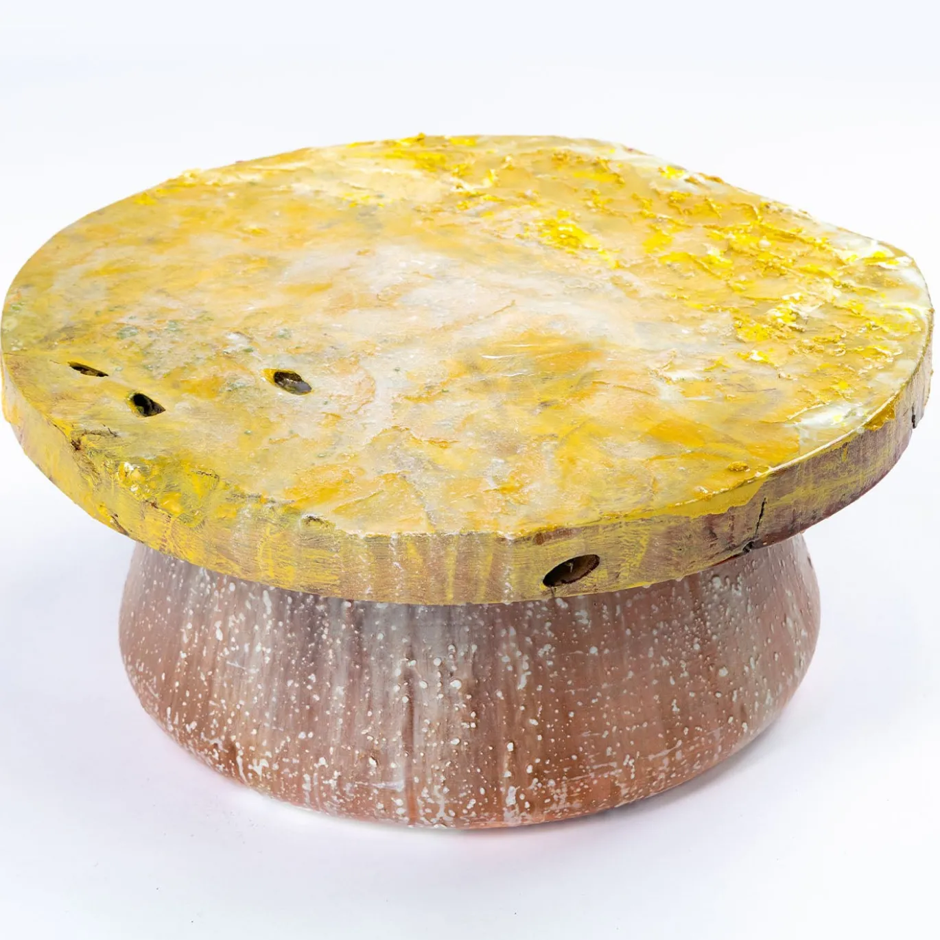 Tavolino da caffè scultoreo Candy giallo