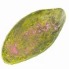 Tavolino da caffè scultoreo ovale Alae verde