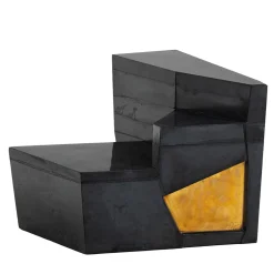 Tavolino da caffè Sedimento 1.2 in cemento nero