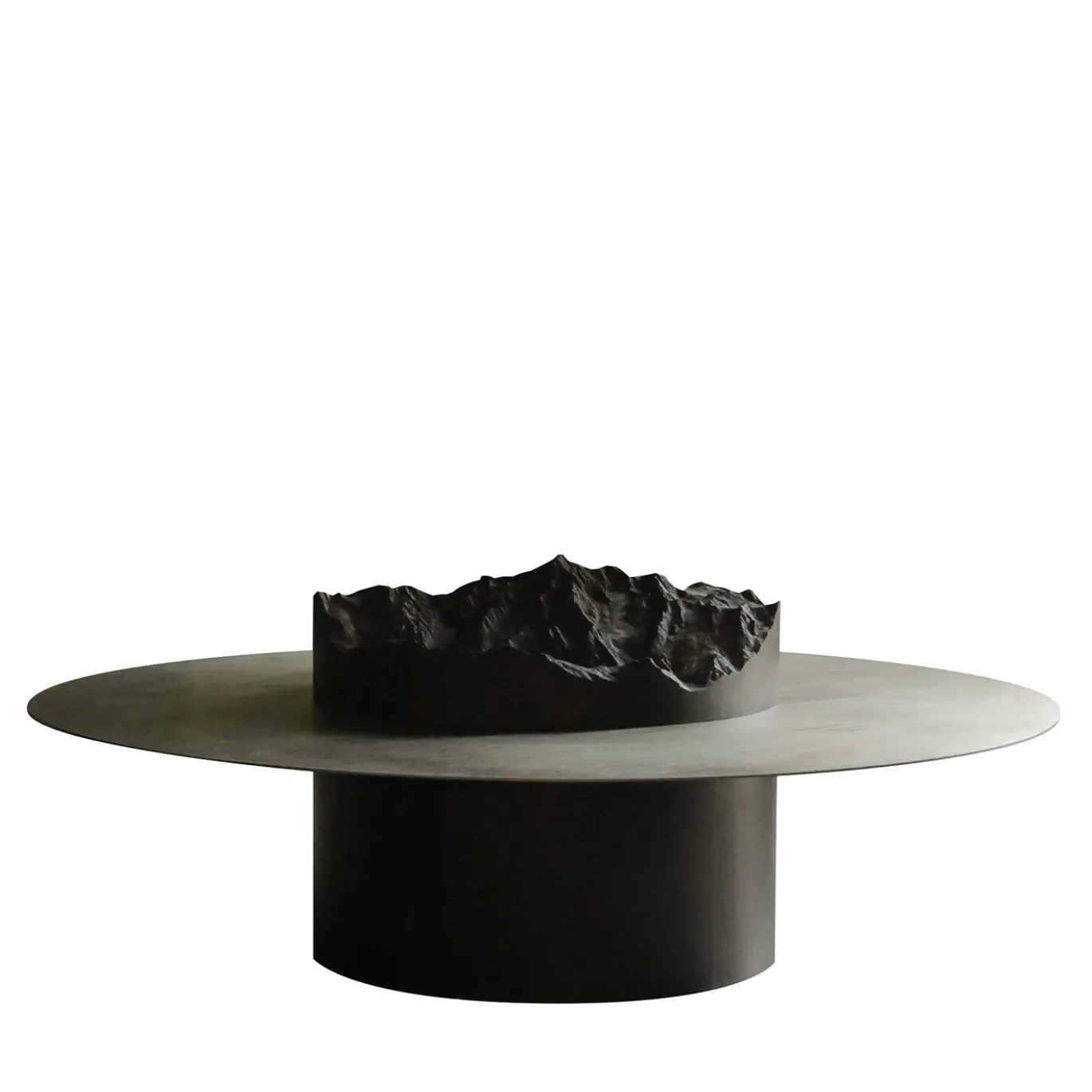 Tavolino da caffè topografico Tip in abete nero norvegese di Riccardo Vendramin