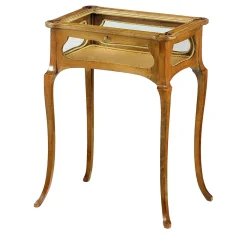 Tavolino da esposizione in stile Art Nouveau francese