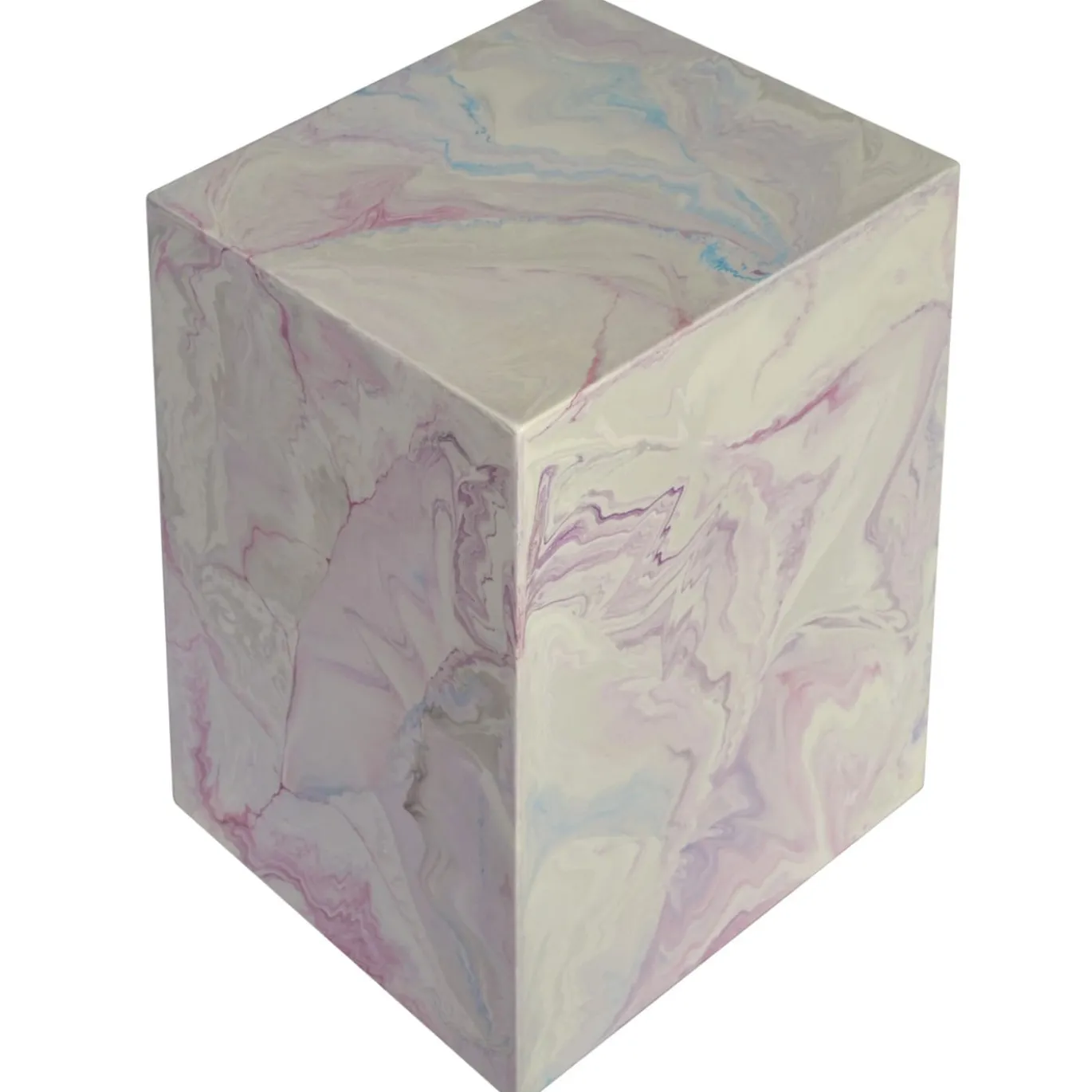 Tavolino d'arte Scagliola rosa