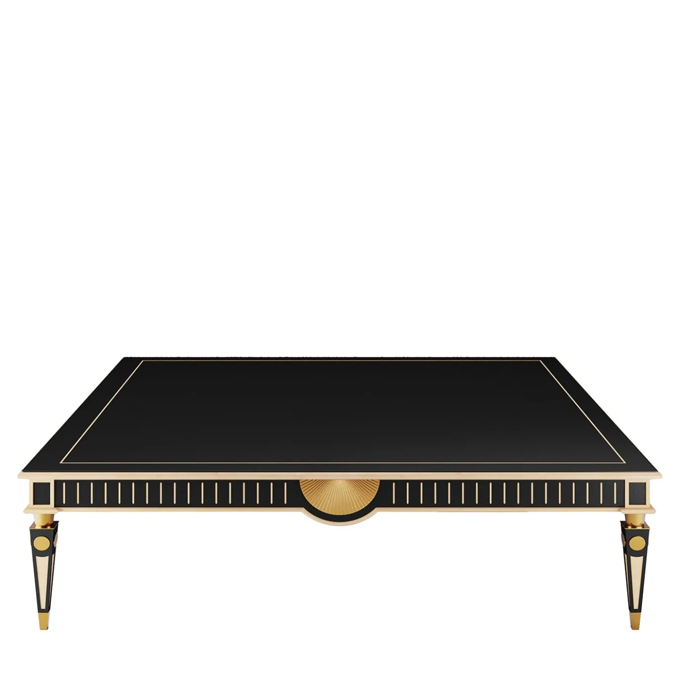 Tavolino Double Wood Deco in legno annerito e acero