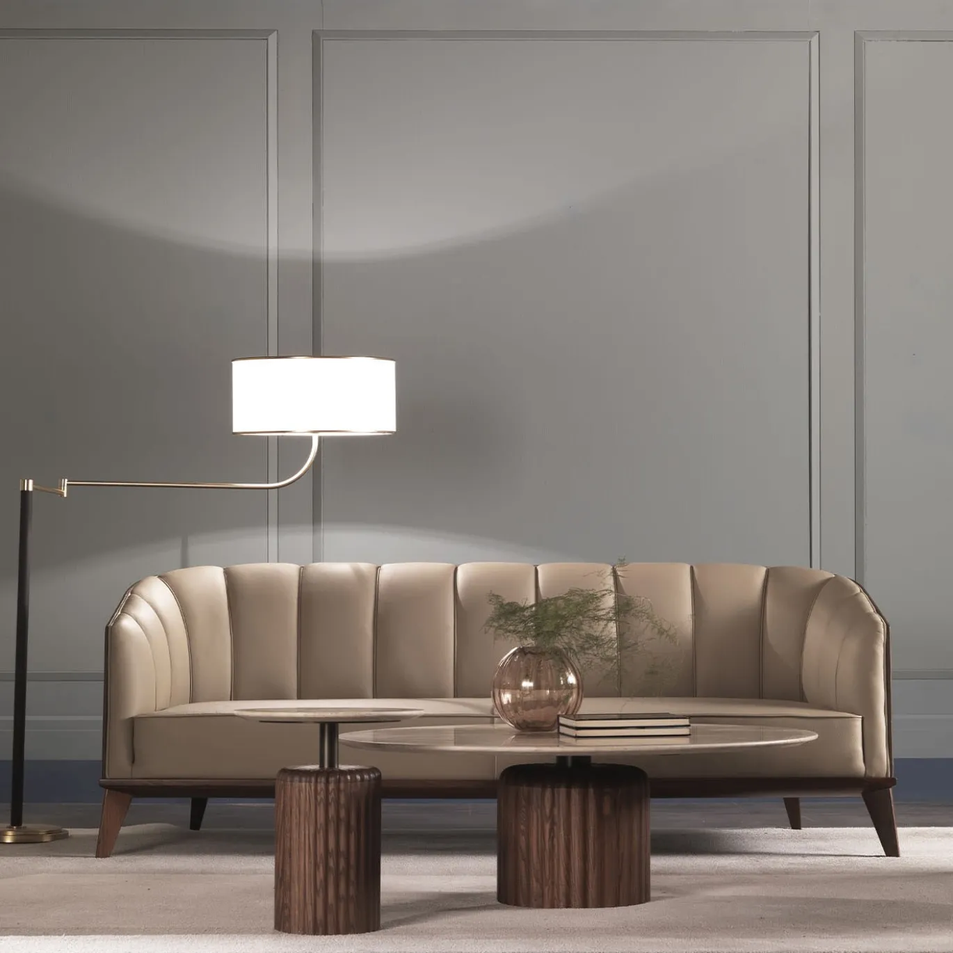Tavolino ED/20 215 Babylon in Travertino Beige