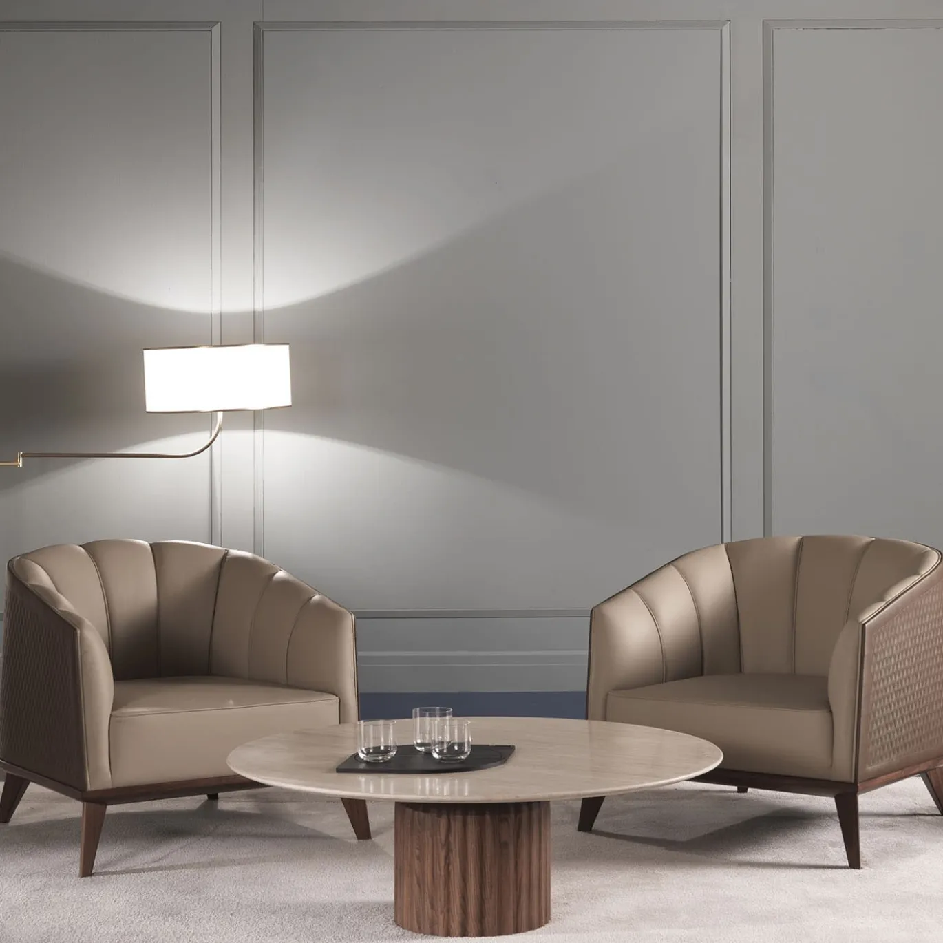 Tavolino ED/20 216 Babylon in Travertino Beige