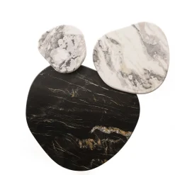 Tavolino ED/50 411-120 Cloud in Marmo Nero