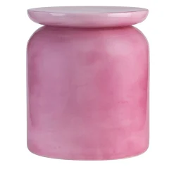 Tavolino Elya Morbido in Ceramica Rosa