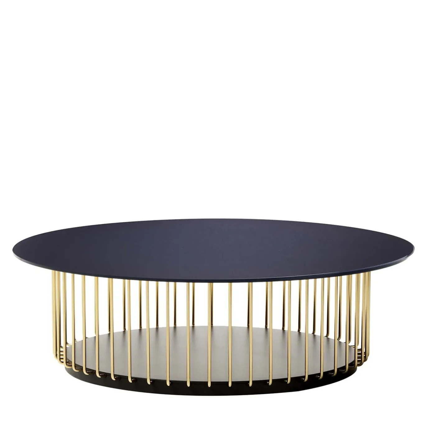 Tavolino Etan blu e oro