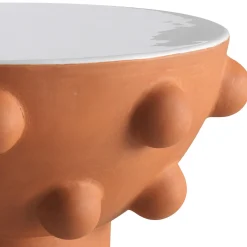 Tavolino Fysallida Terracotta di Jean-Christophe Clair