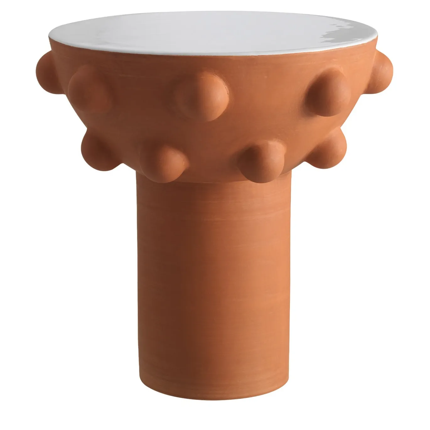 Tavolino Fysallida Terracotta di Jean-Christophe Clair