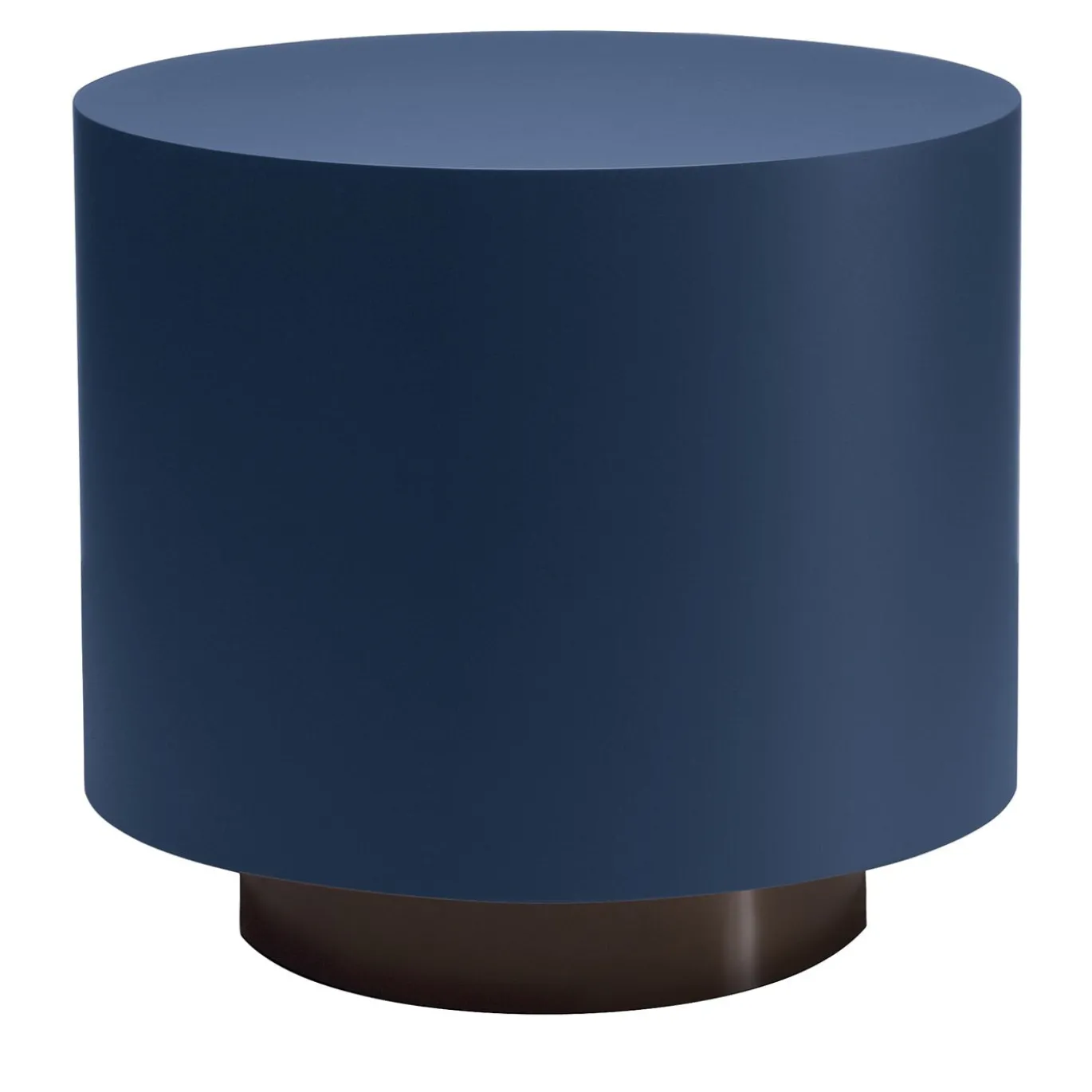 Tavolino geometric cilindrico blu