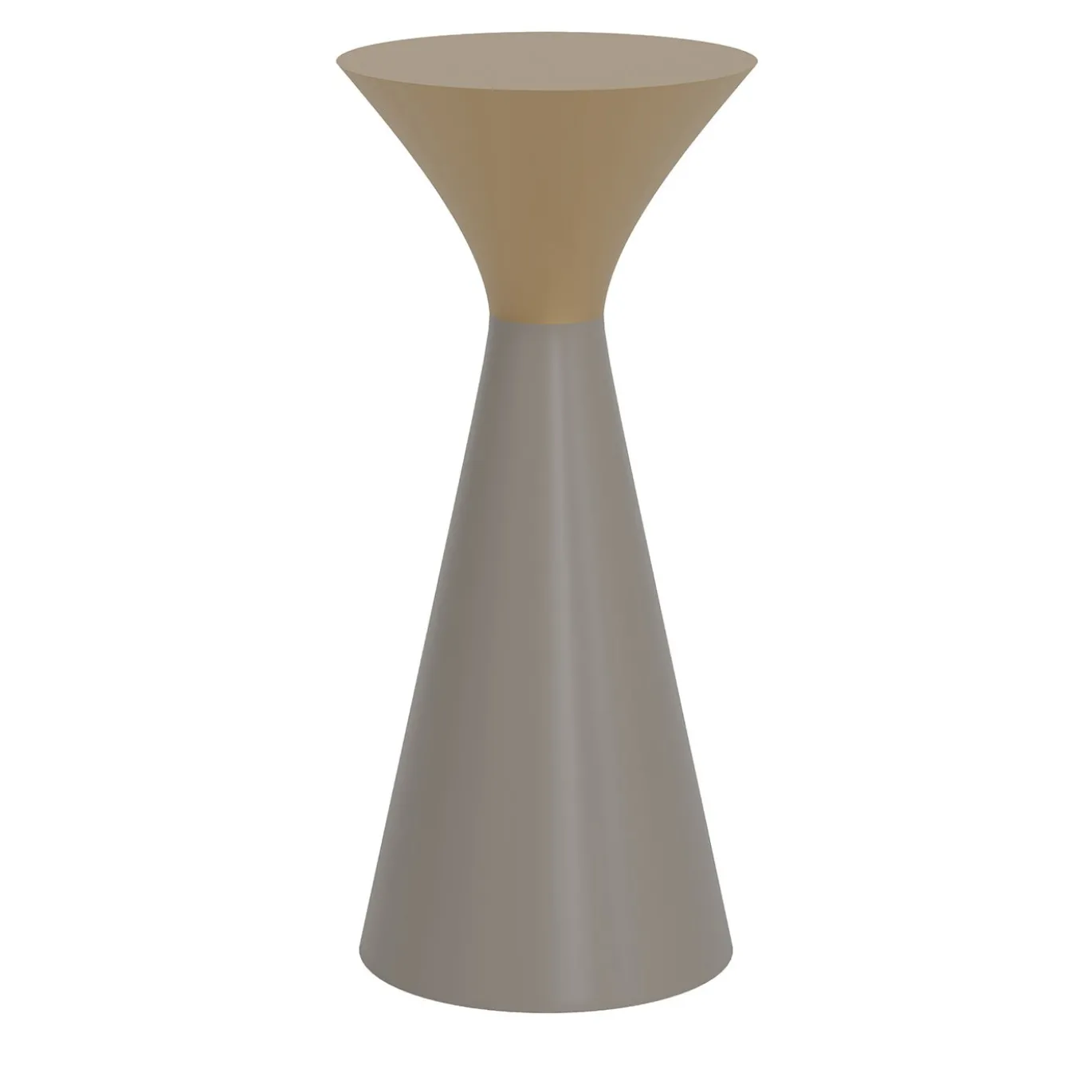 Tavolino grigio e beige con decorazione in foglia d'oro dalla collezione Studio Privè