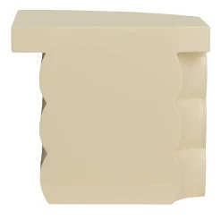 Tavolino in ceramica beige Isola B di Zaven