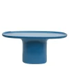 Tavolino in ceramica blu opaco Sune S