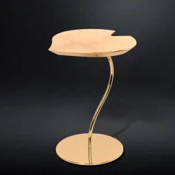Tavolino in foglia d'oro