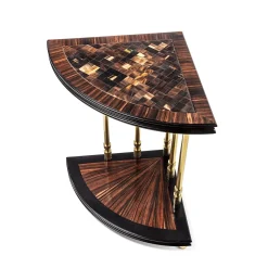 Tavolino in legno marrone Five Columns