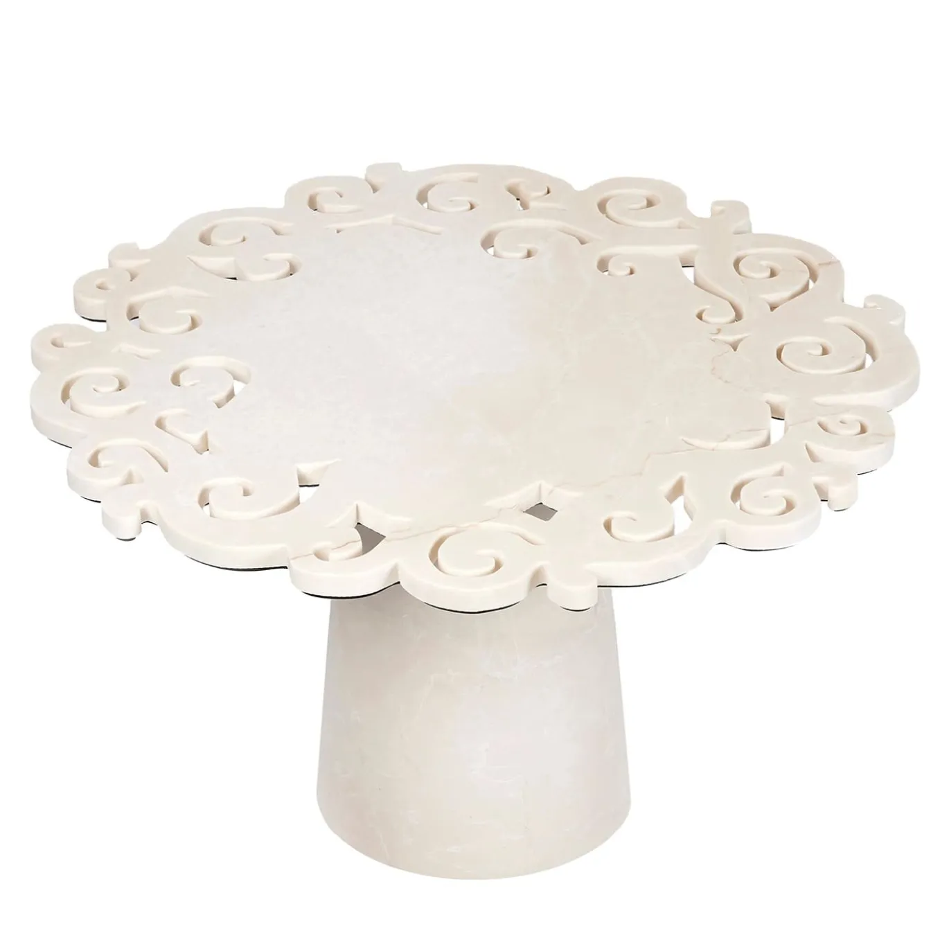 Tavolino in macramè Total Marble di Roberto Semprini