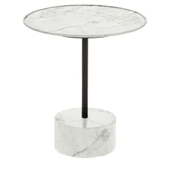 Tavolino 9 in Marmo Bianco di Piero Lissoni