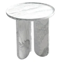 Tavolino in marmo bianco Statuarietto