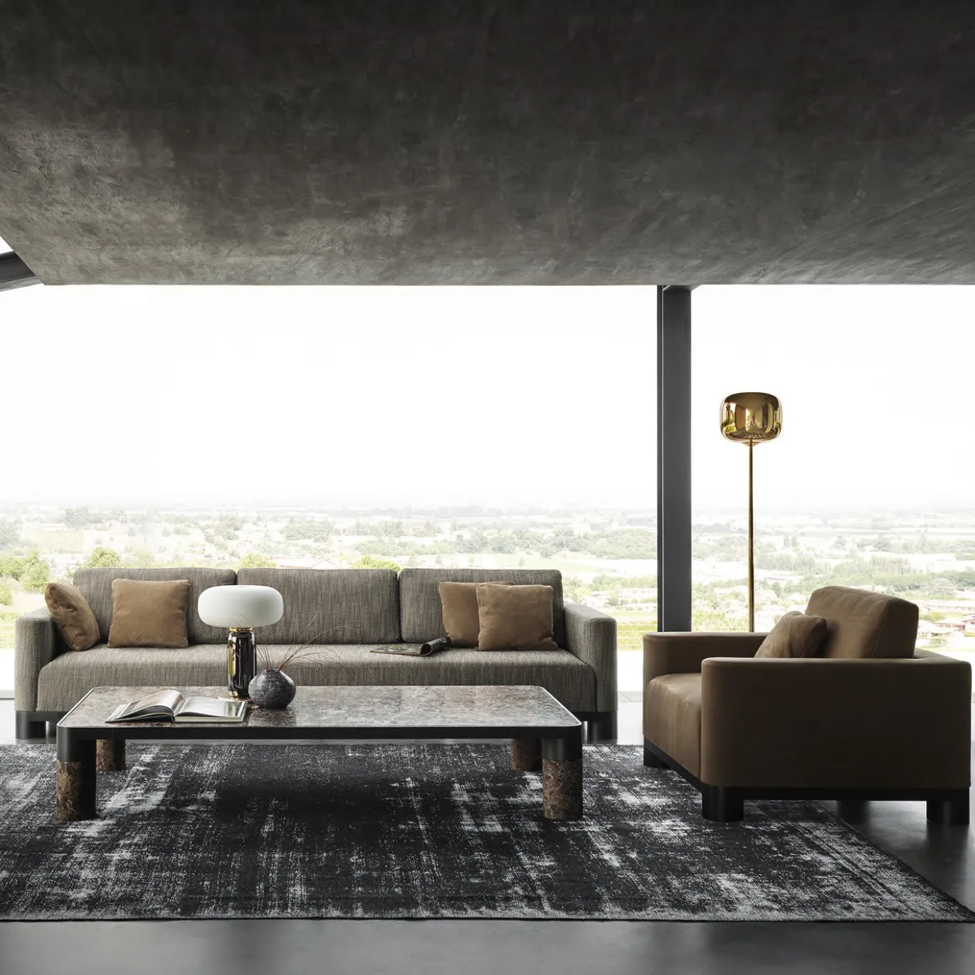 Tavolino in marmo Bold Emperador