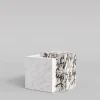 Tavolino in marmo di Carrara e Calacatta by Martage Collection