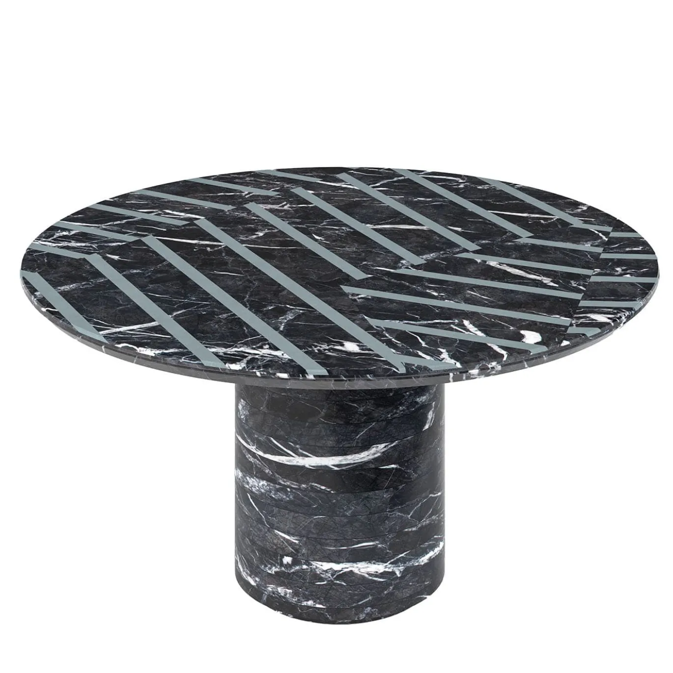Tavolino in marmo Optic Grigio Carnico di Zanellato Bortotto