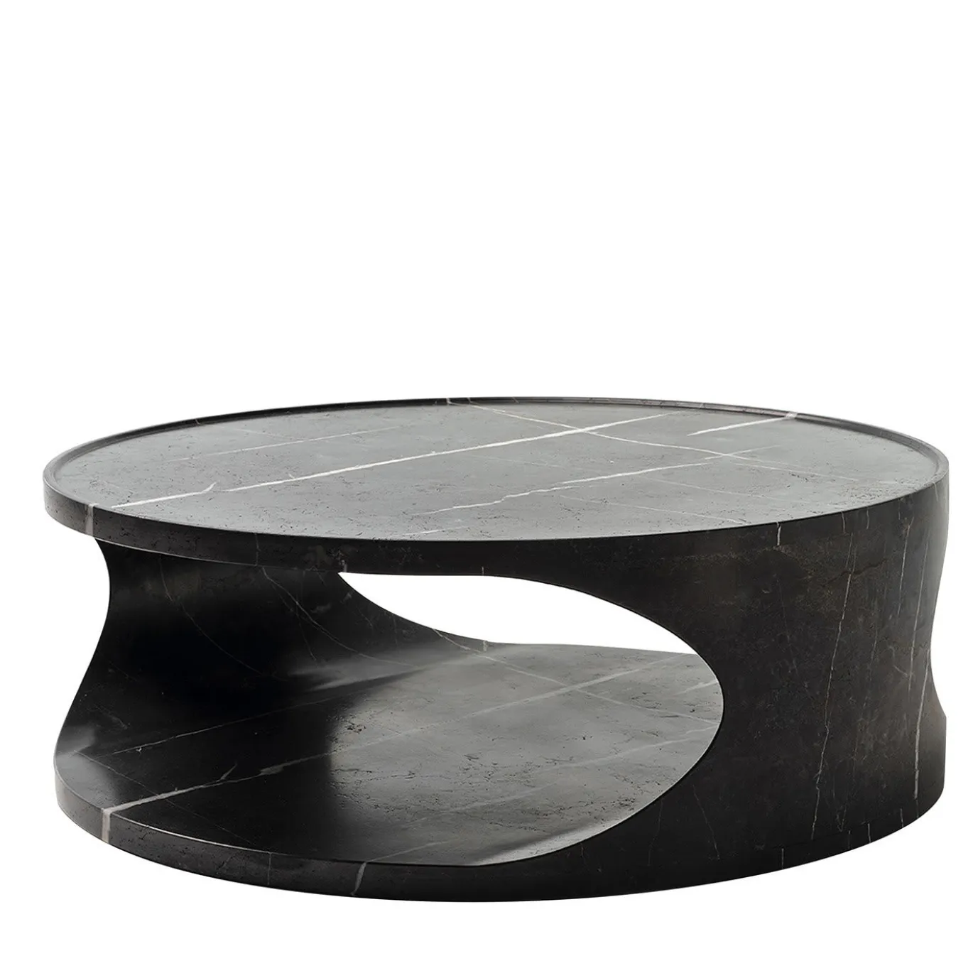 Tavolino in marmo Roll Saint Laurent di Federico Carandini