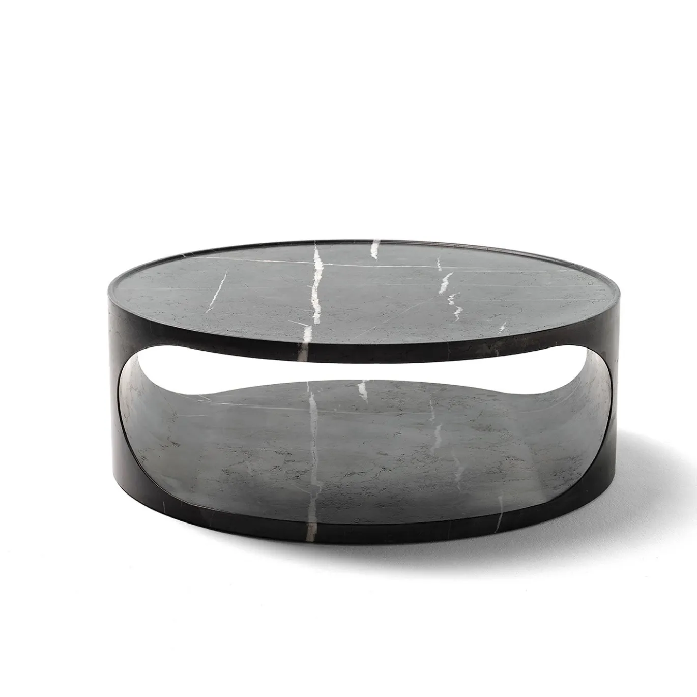 Tavolino in marmo Roll Saint Laurent di Federico Carandini