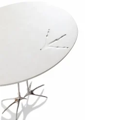 Tavolino in metallo Traccia Silver