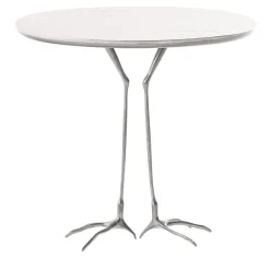 Tavolino in metallo Traccia Silver