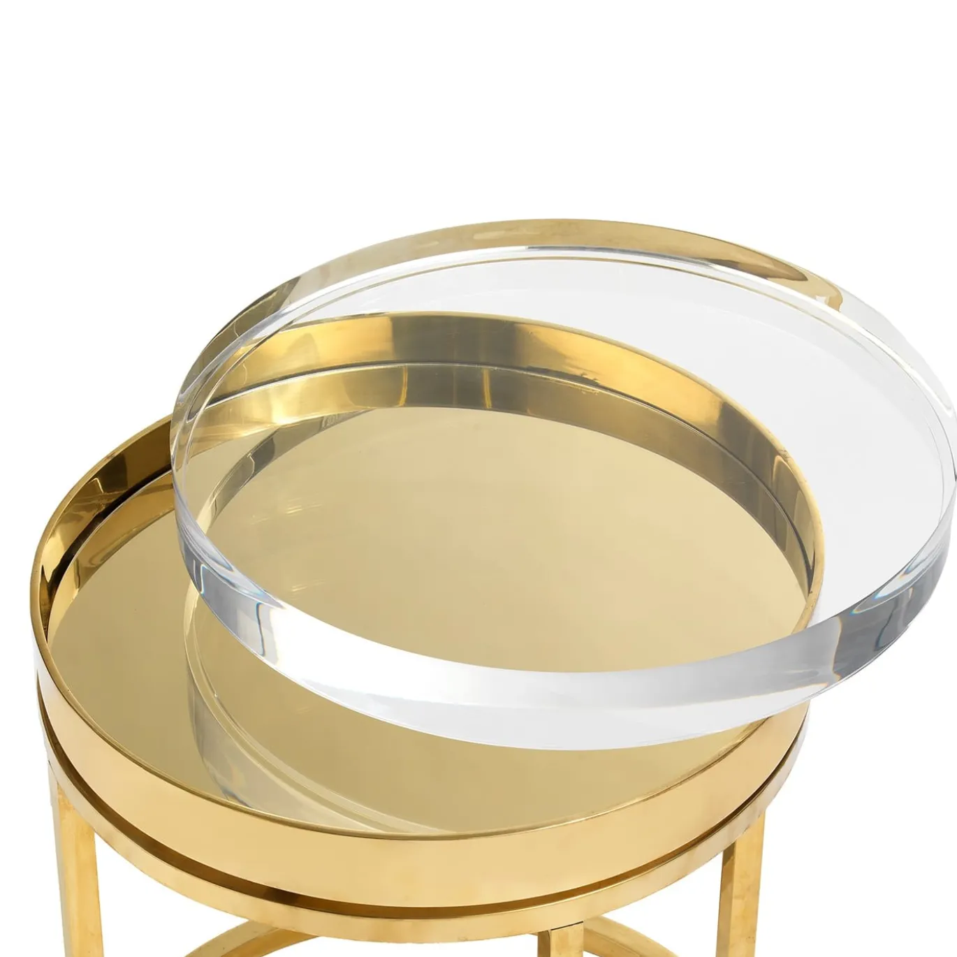 Tavolino in oro Ice