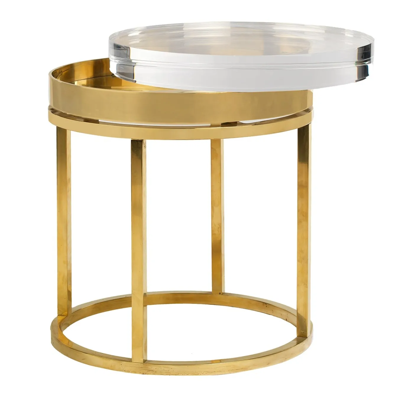 Tavolino in oro Ice