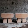 Tavolino in rovere Agamemnon