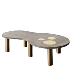 Tavolino in rovere Jade Oblong