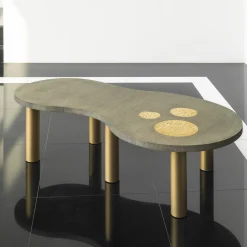 Tavolino in rovere Jade Oblong