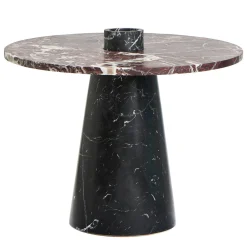 Tavolino Inside Out in marmo rosso/nero di Karen Chekerdjian #2