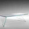 Tavolino in vetro Origami
