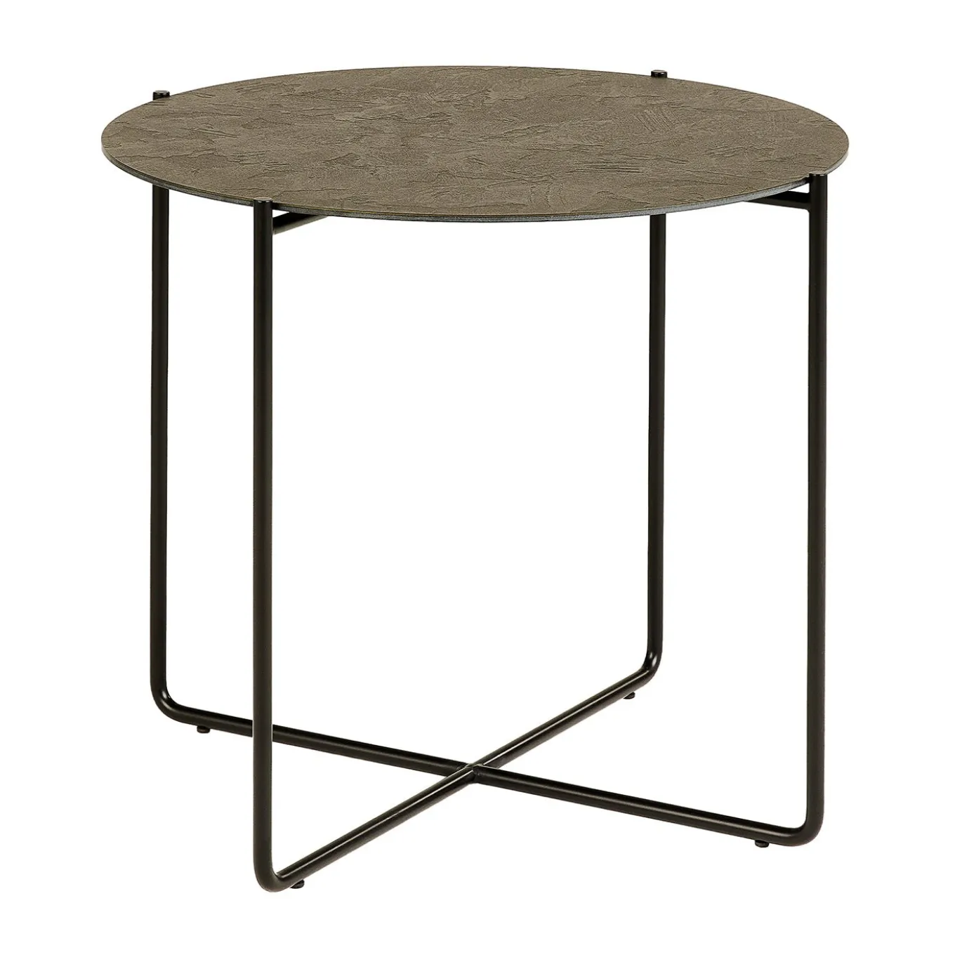 Tavolino Isola 500 in resina bronzo spatolata