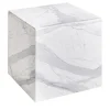 Tavolino Kubo Bianco Carrara