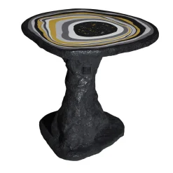 Tavolino laterale Black Charles Medio con Base opaca