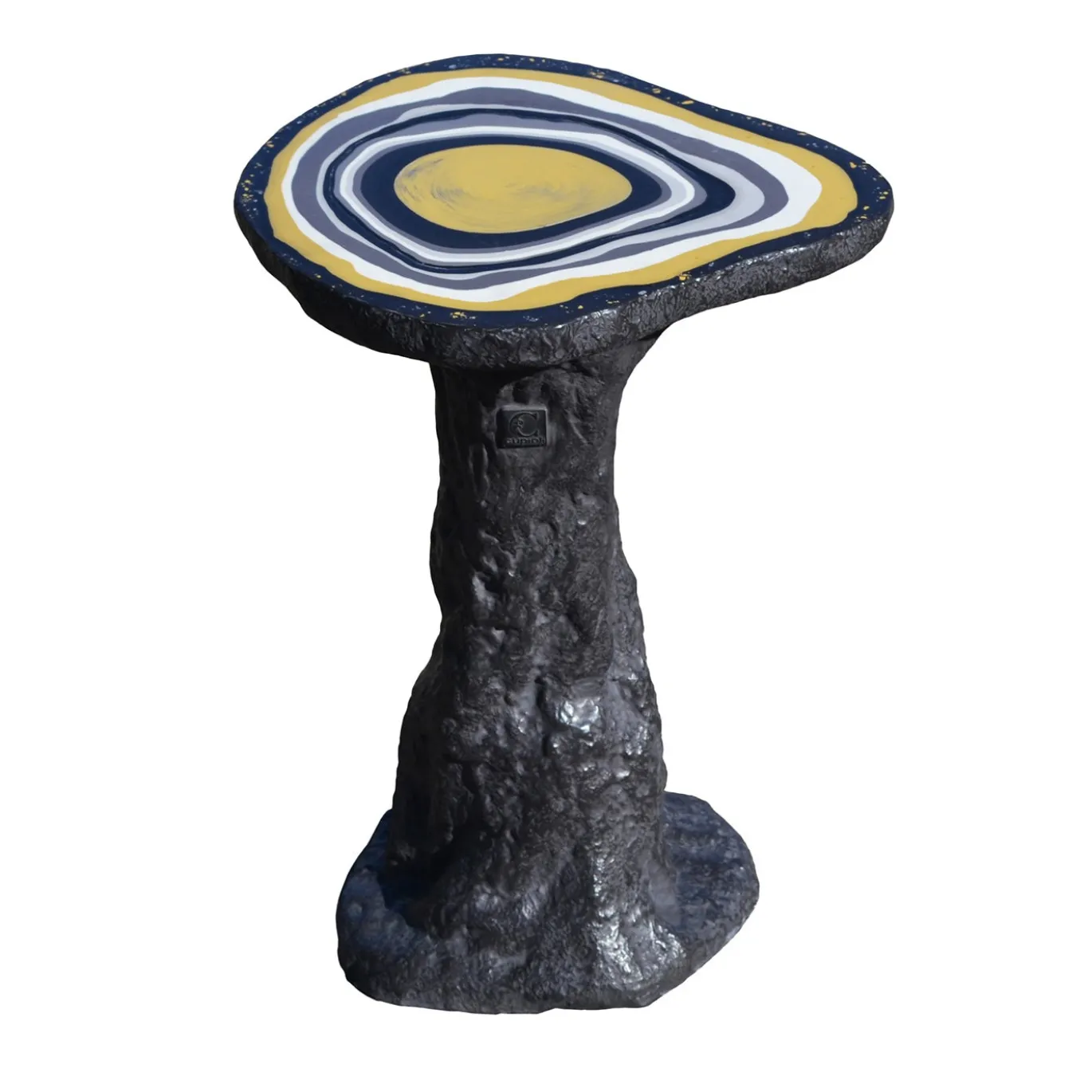 Tavolino laterale Black Charles piccolo con base opaca