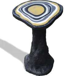 Tavolino laterale Black Charles piccolo con base opaca