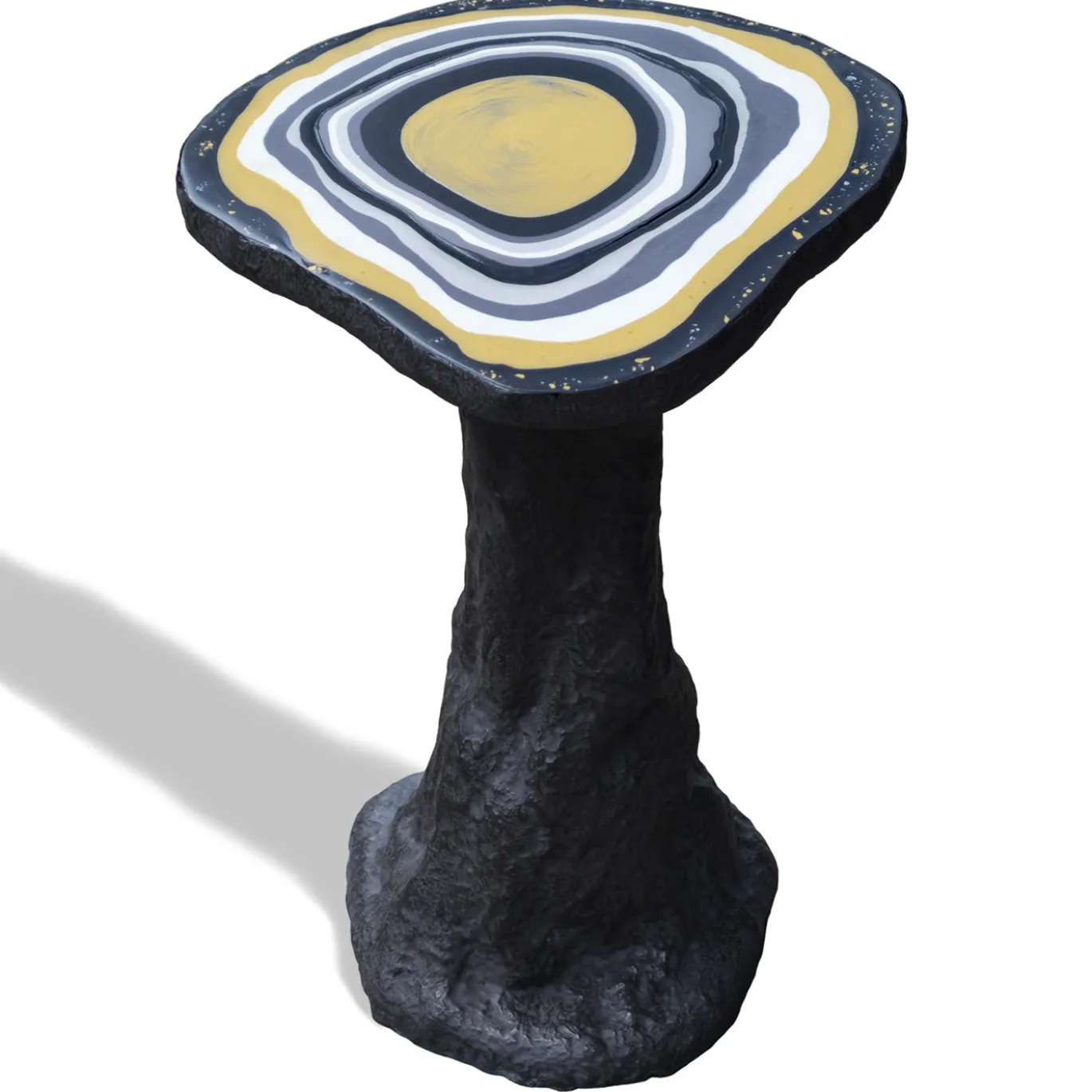 Tavolino laterale Black Charles piccolo con base opaca