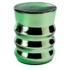 Tavolino laterale in vetro verde modello A Bouchon di Dan Yeffet