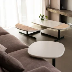 Tavolino Laterale Piccolo Naturae Bianco di AngelettiRuzza Design